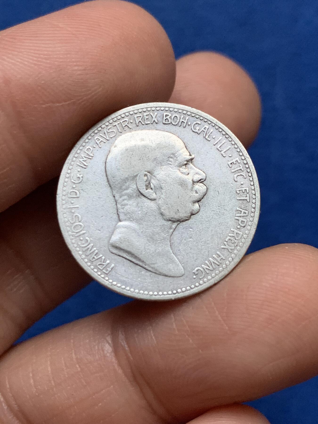 《竞宝斋》第353场 周日，周一，周二 3场连拍 （全场包邮） 两枚一组 奥地利弗朗西斯·约瑟夫一世1科罗纳银币 1901年+1908年统治60周年纪念 早期年费+少见品种