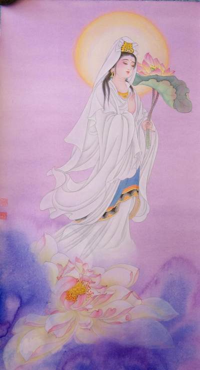 柳青手绘观音 收藏佳品  - 柳青手绘观音 收藏佳品 