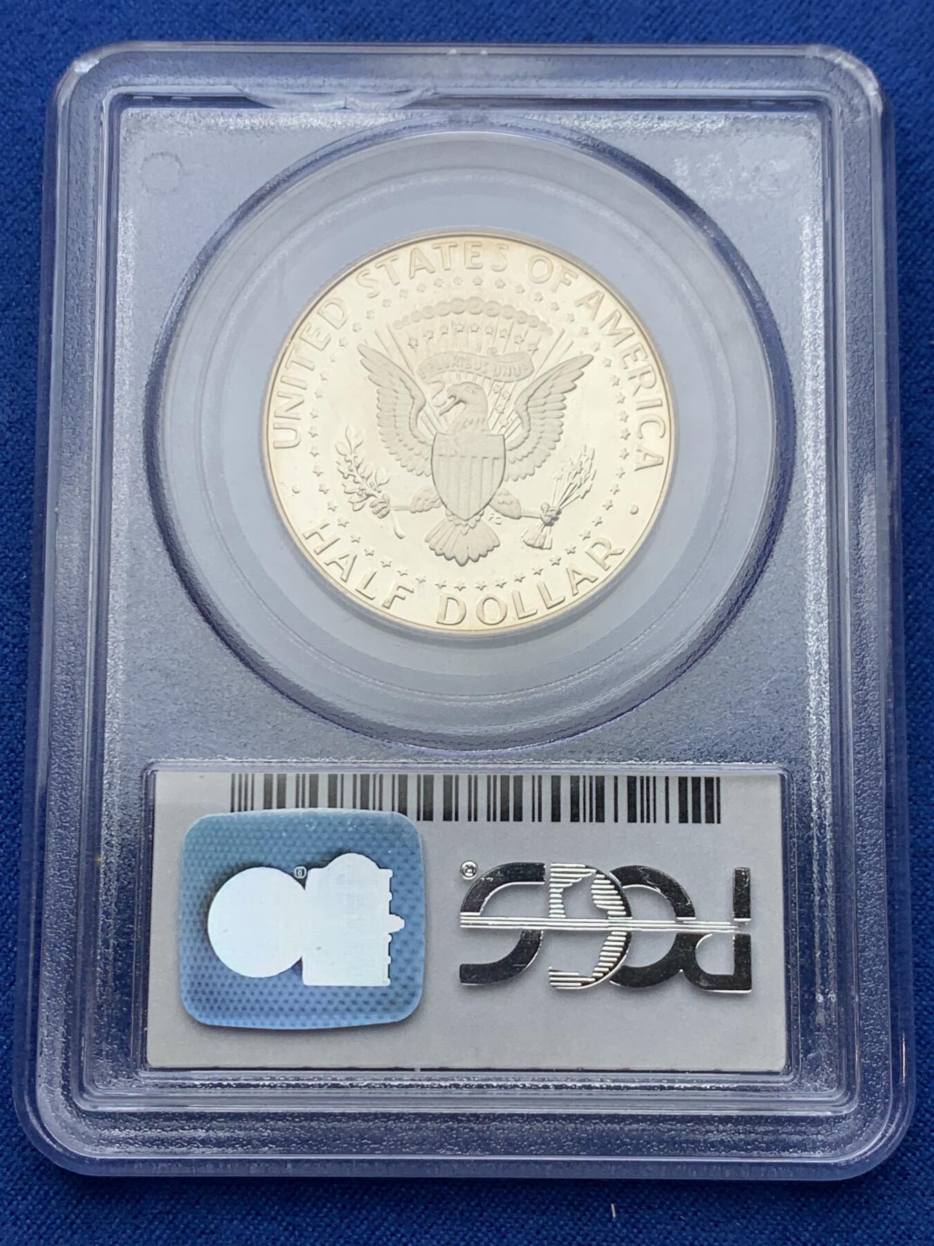 《竞宝斋》第354场 周日，周一，周二 3场连拍 （全场包邮） PCGS PR69DCAM 美国2001年肯尼迪50分精制银币
