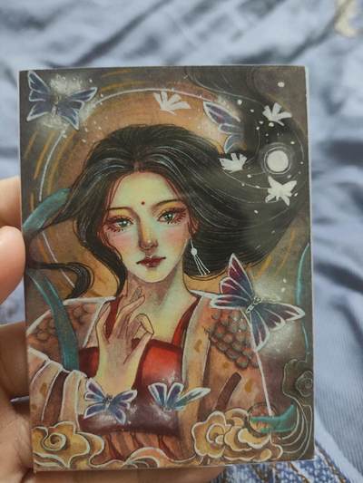 阳大大卡牌拍卖第106期（持续收拍品，周五晚上九点截拍，进群福利早知道） - 【手绘卡】【知名画师】镜中妖