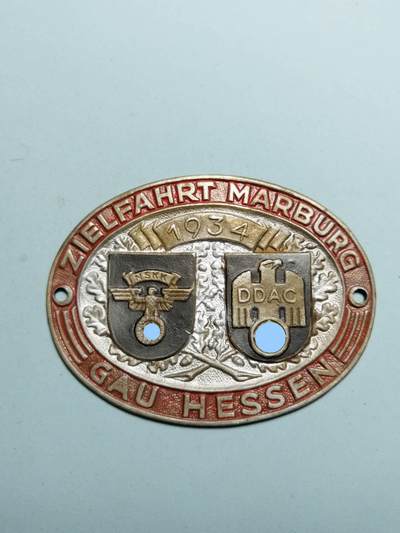 盛世勋华——号角文化勋章邮票专场拍卖第318期 德国（1939）NS运输团（NSKK）/德意志汽车协会（DDAC）黑森大区1934年汽车竞赛纪念章 大尺寸 极为少见