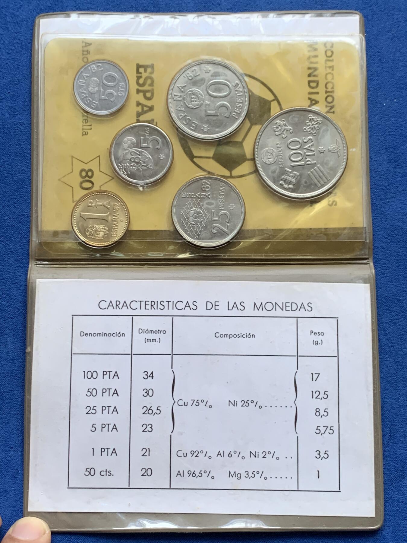 《竞宝斋》第353场 周日，周一，周二 3场连拍 （全场包邮） 西班牙1982世界杯纪念 六枚套