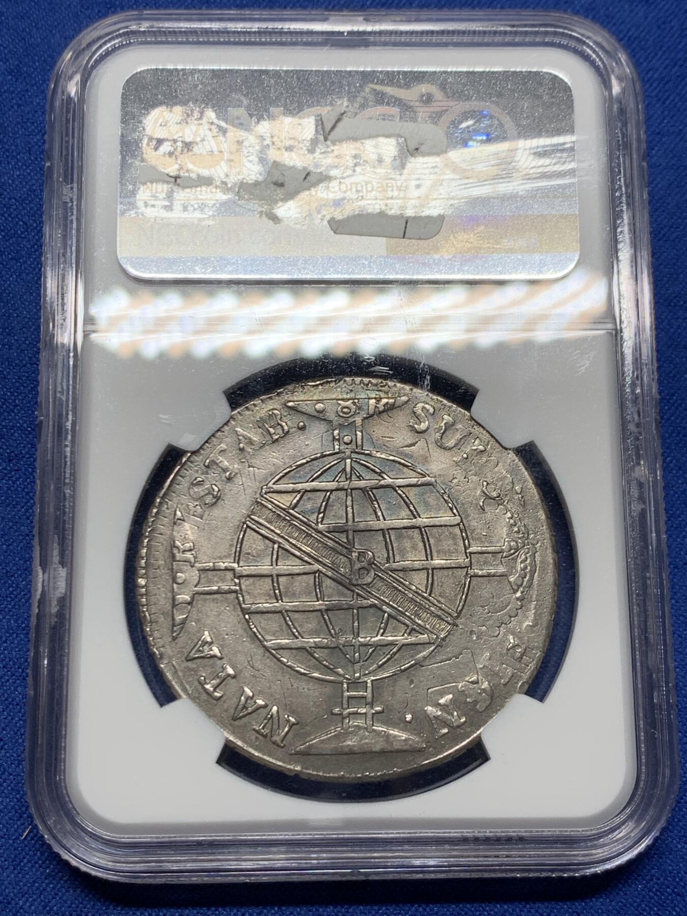 《竞宝斋》第354场 周日，周一，周二 3场连拍 （全场包邮） NGC AUD 1816葡属巴西960R大银币