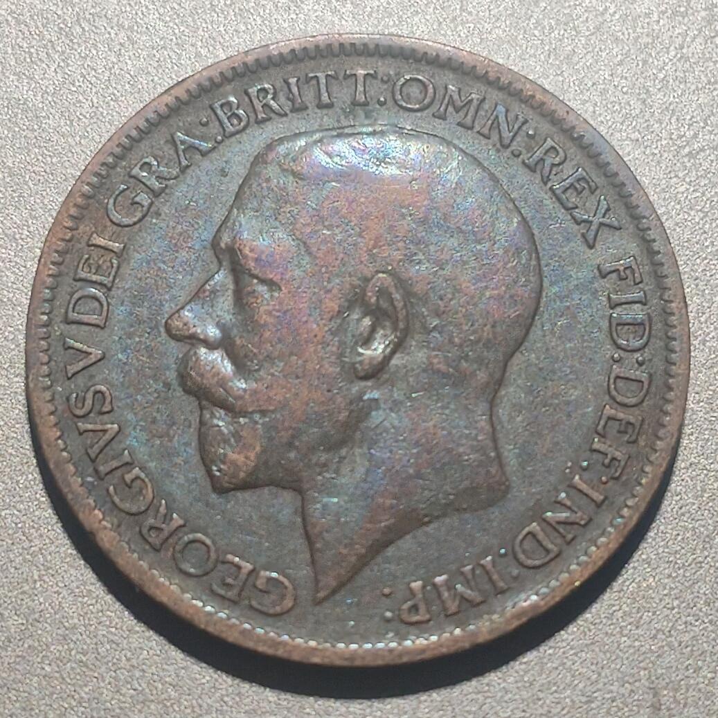 林专场 硬币纸币外币专场（第8期）接代拍 1920年英国乔五1法新