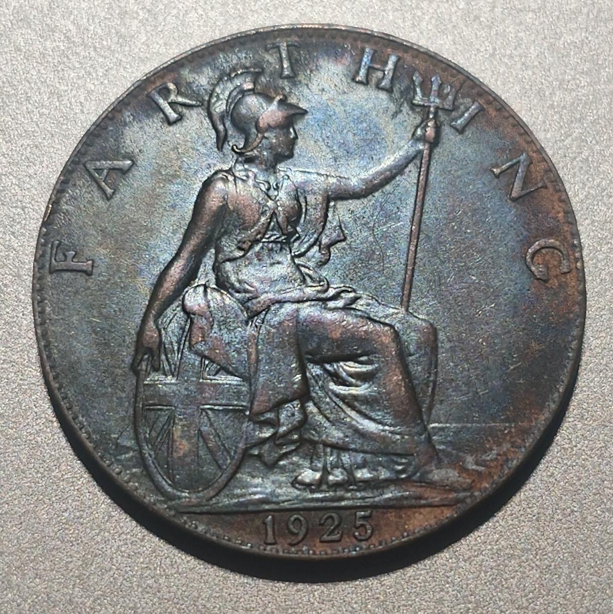 林专场 硬币纸币外币专场（第8期）接代拍 1925年英国乔五1法新