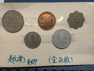 老藏家外国套币九十年代旧藏 - 越南支哪五枚