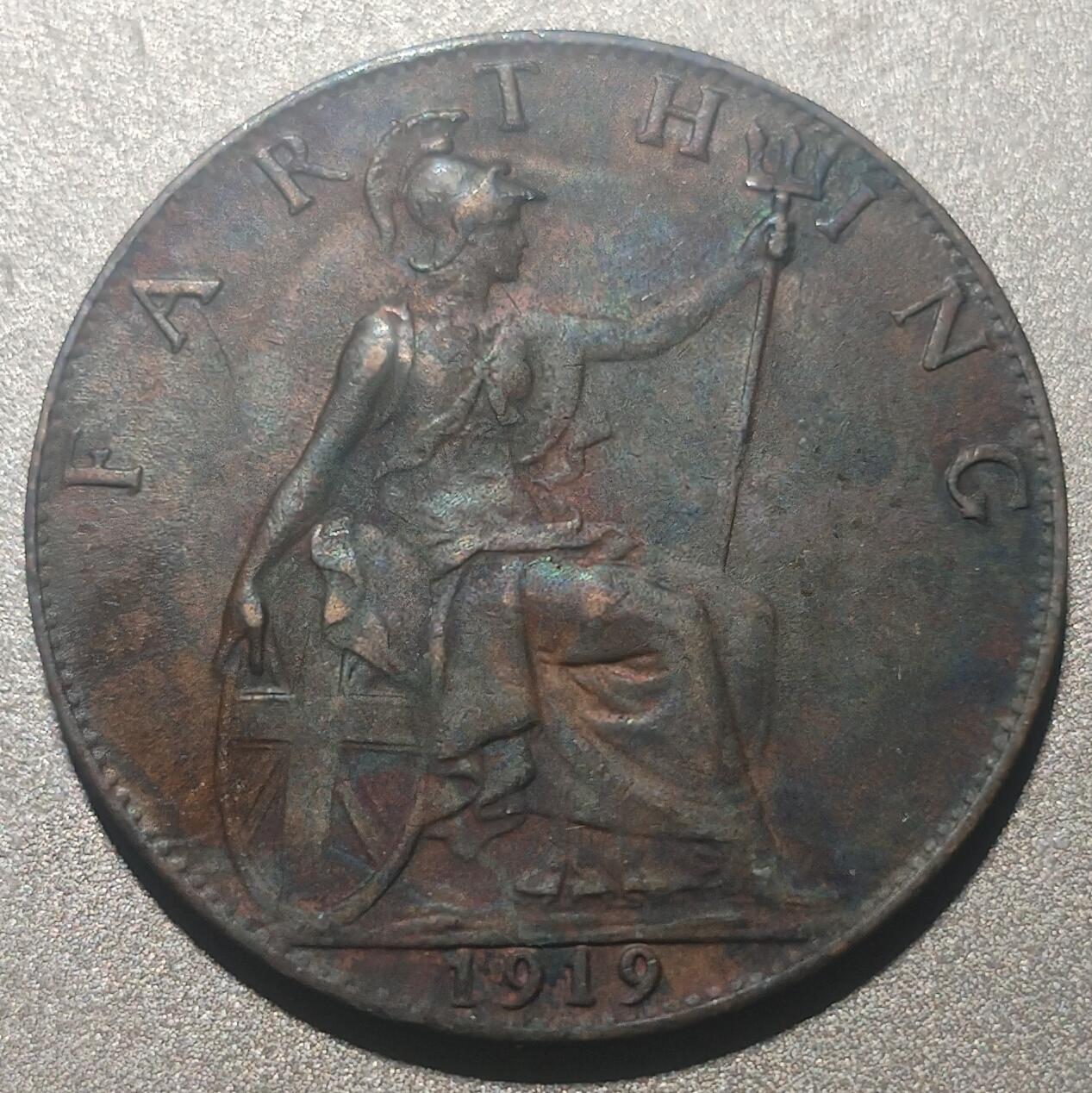 林专场 硬币纸币外币专场（第8期）接代拍 1919年乔五1法新