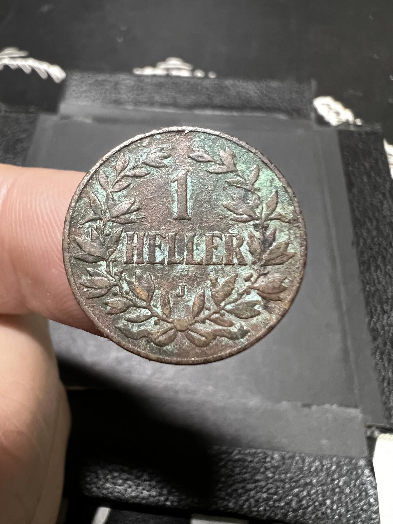 聚福钱庄~世界钱币第一期 新店开业 全场包邮 欢迎参拍 德属东非1905年1赫勒铜币 