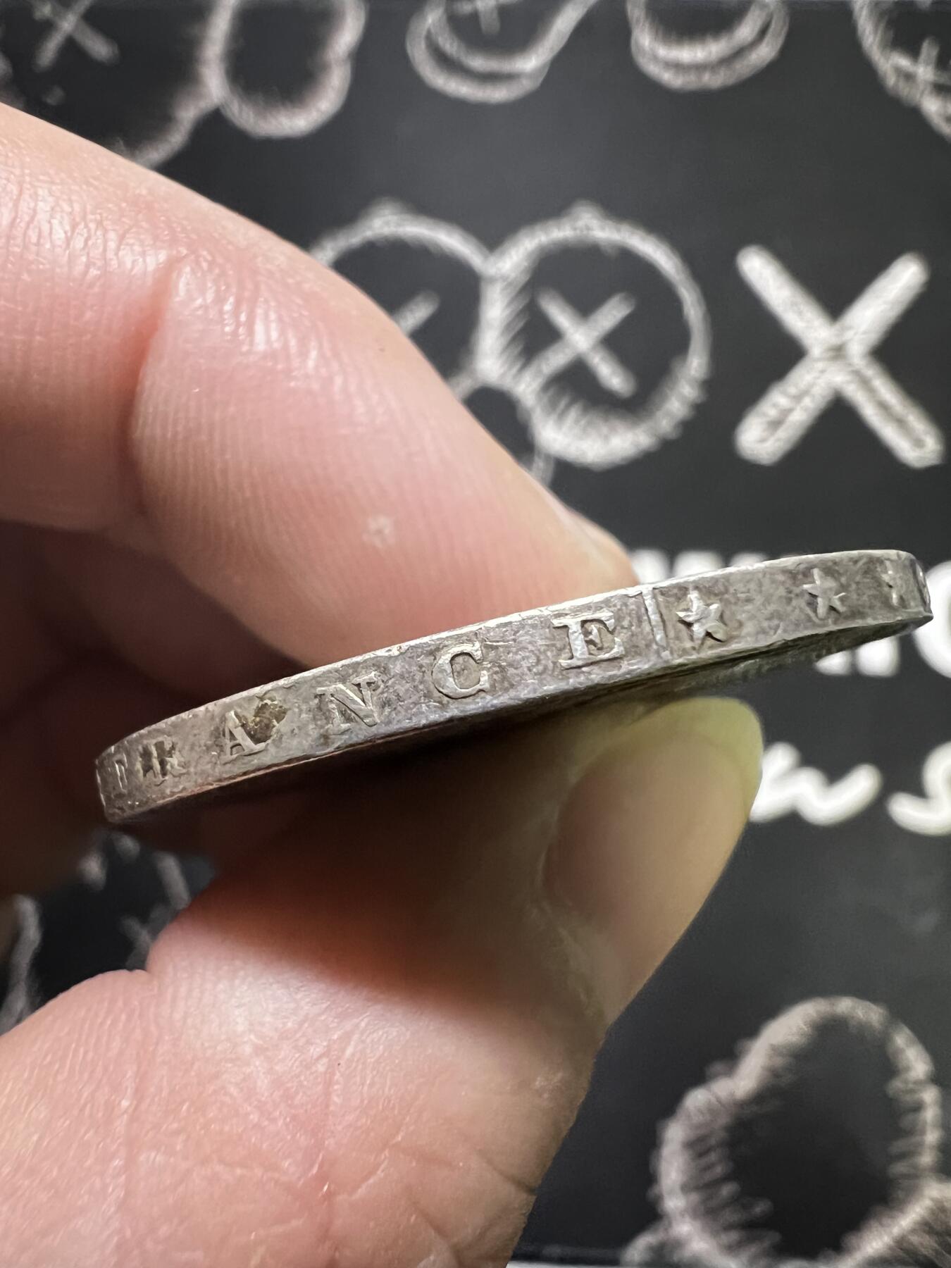 聚福钱庄~世界钱币第一期 新店开业 全场包邮 欢迎参拍 法国1873年K版大力神5法郎大银币好品 比常见的A版要少