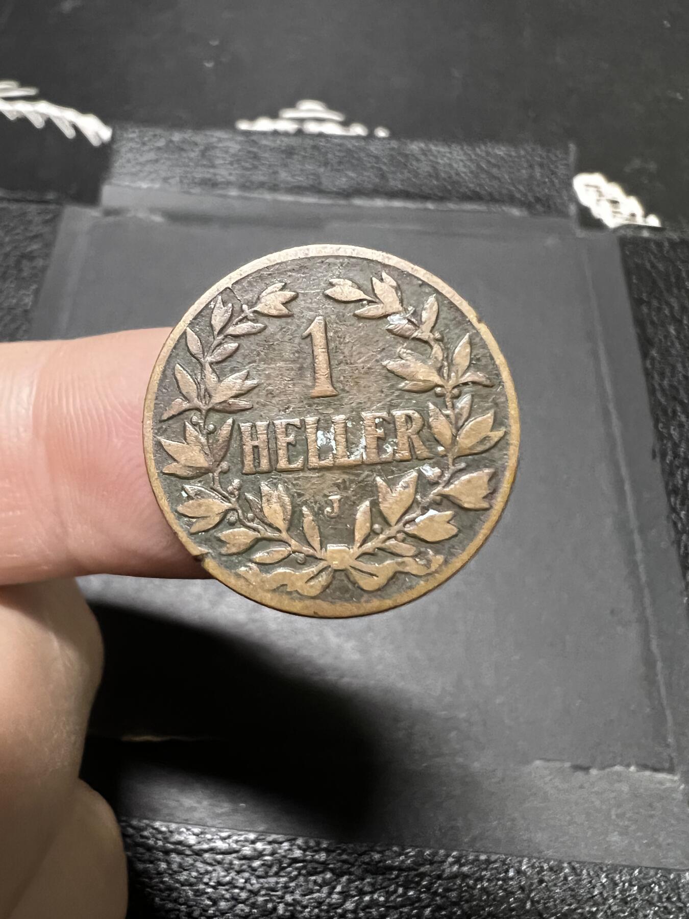 聚福钱庄~世界钱币第一期 新店开业 全场包邮 欢迎参拍 德属东非1907年1赫勒铜币 
