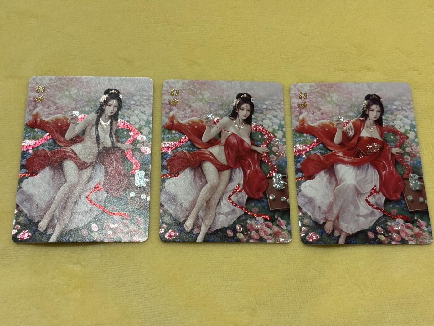 王下七武海 小王子精品卡牌拍卖第六场  燎原卡牌 乱世红颜系列 三国古风美女唯美闪卡 貂蝉三服饰 星光