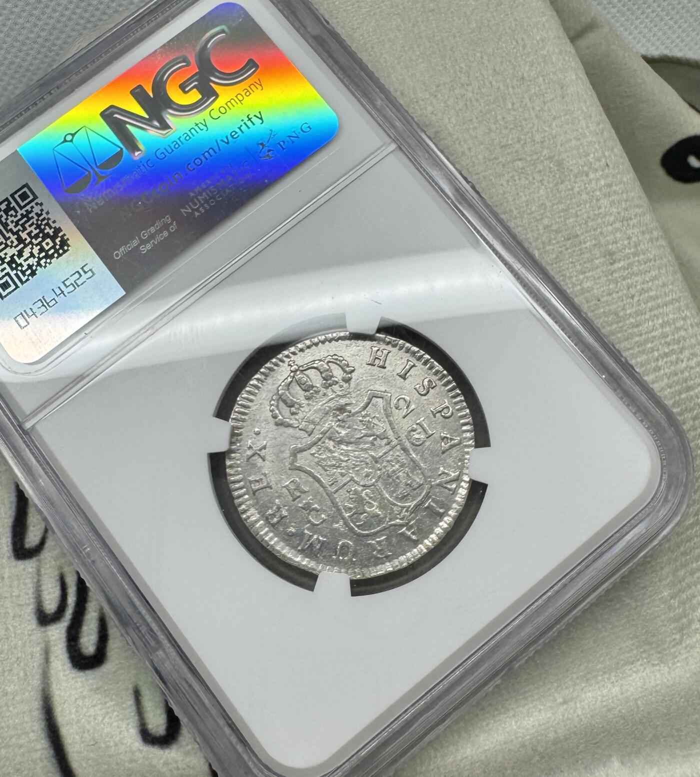 “一元初始，万象更新”新年新铺开张（第5期） NGC-AUD 1911年西班牙斐迪南七世2里亚尔