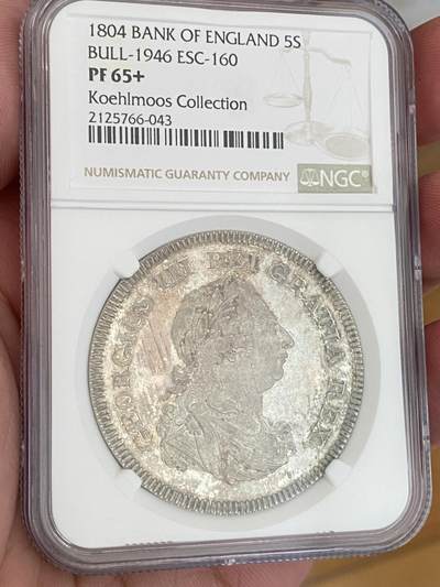 【自藏分享】1804英格兰银行精制5先令 - 【自藏分享】1804英格兰银行精制5先令
