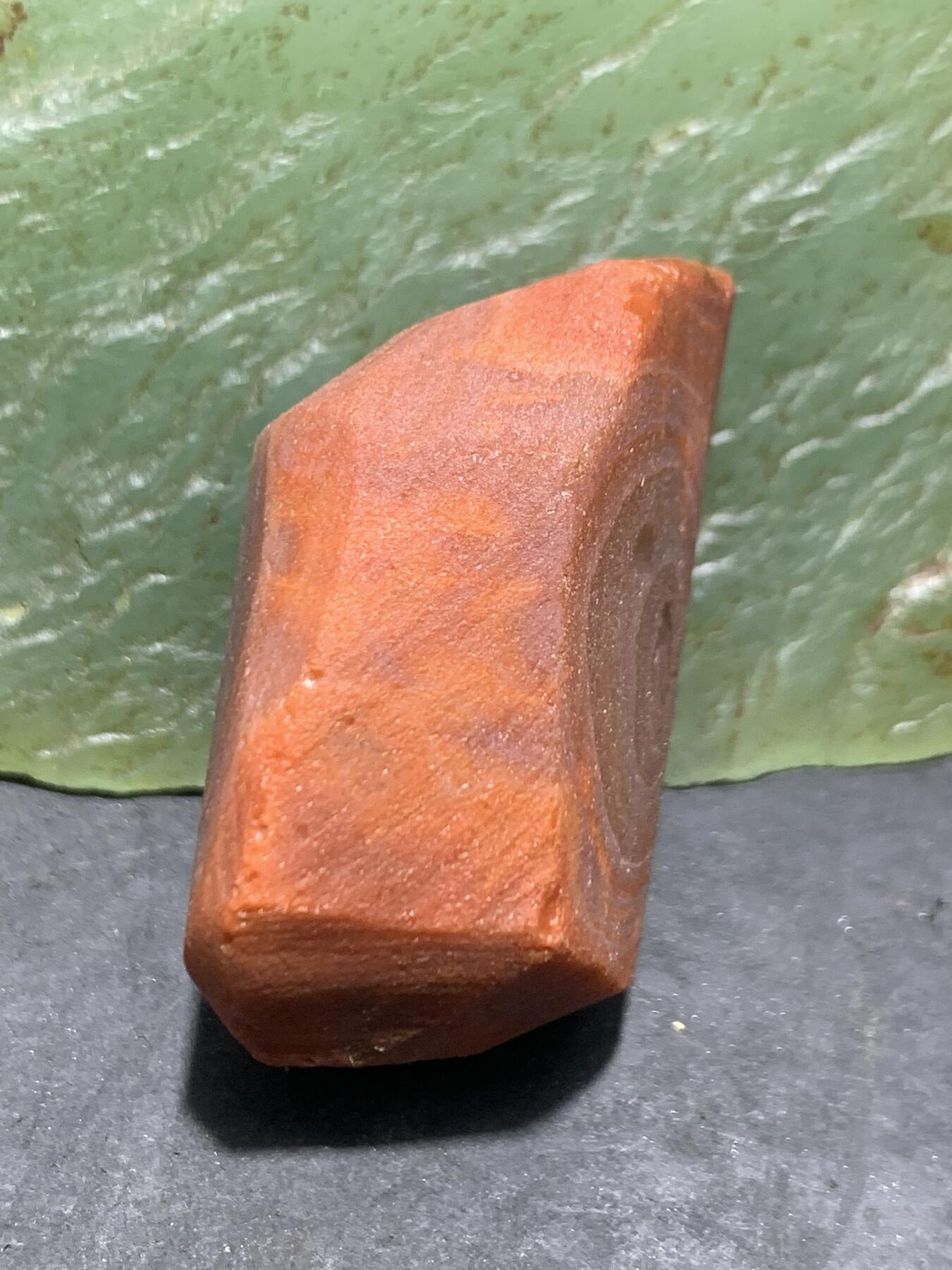 精美双天眼纹南红玛瑙明料原石一颗