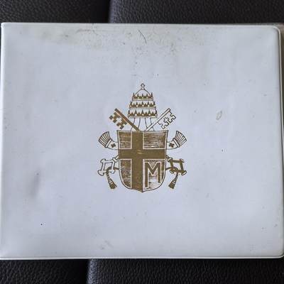 道一币馆币章第一百零九场（周一至周三出差，最迟周五发） - 原包装 梵蒂冈五位教皇镀银纪念章五枚套