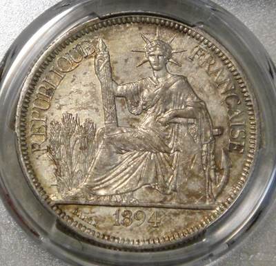 PCGS【老五彩】1894加重坐洋 - PCGS【老五彩】1894加重坐洋