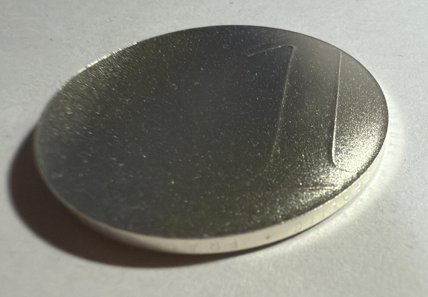 S&S Numismatic世界钱币-拍卖 第114期  获奖币*法国2001年 最后的法郎 1法郎波浪形纪念银币 裸币无包装