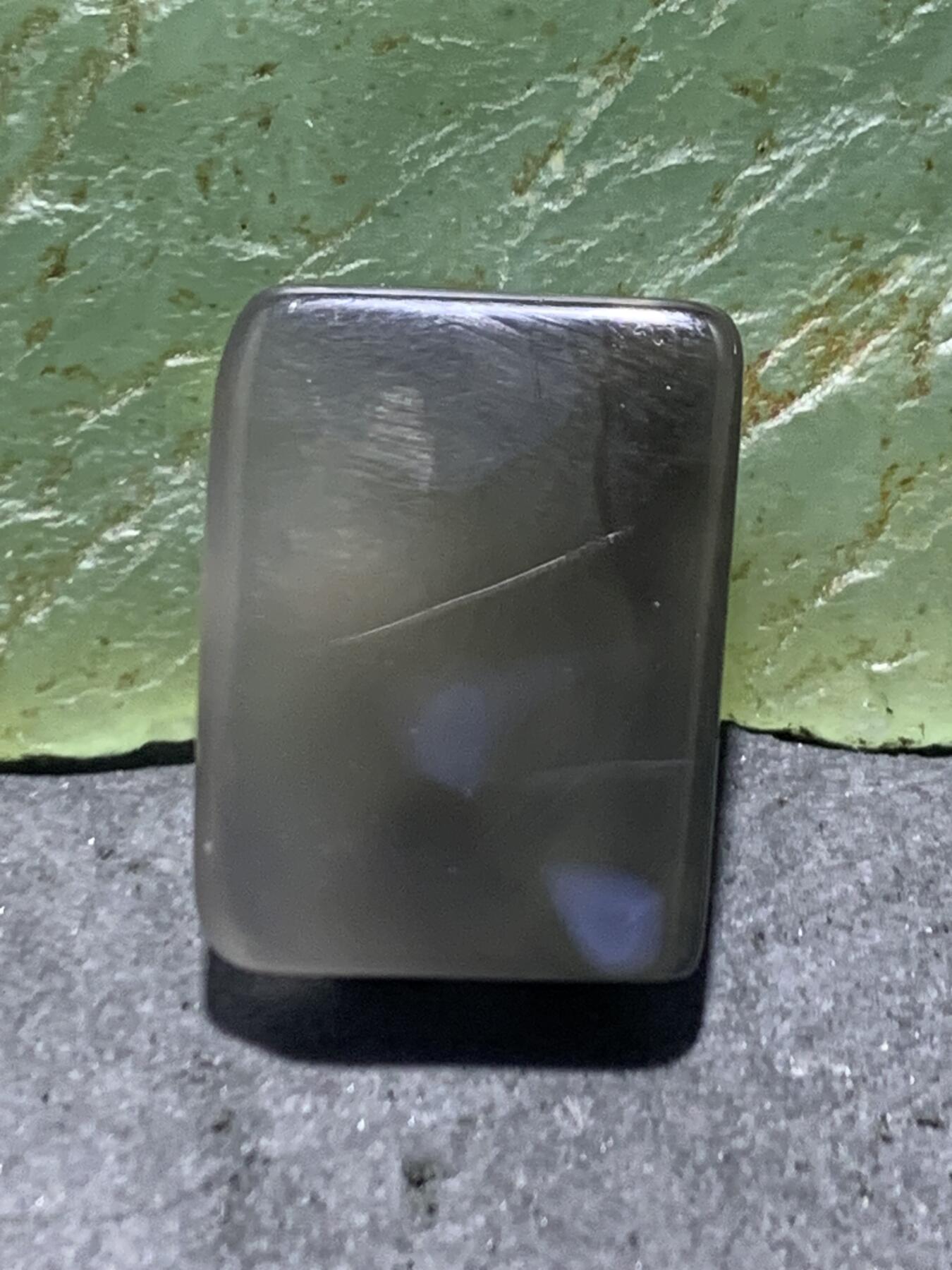 冰透高玉化草花纹黑玛瑙通货戒面一个