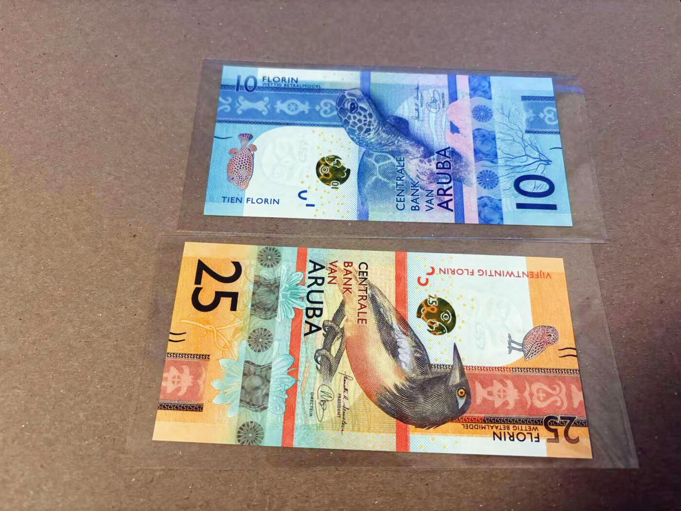 【Blue Auction】✨世界纸币精拍第622期【精】 【一组2张无47】阿鲁巴 2019年10-25弗罗林 全新UNC