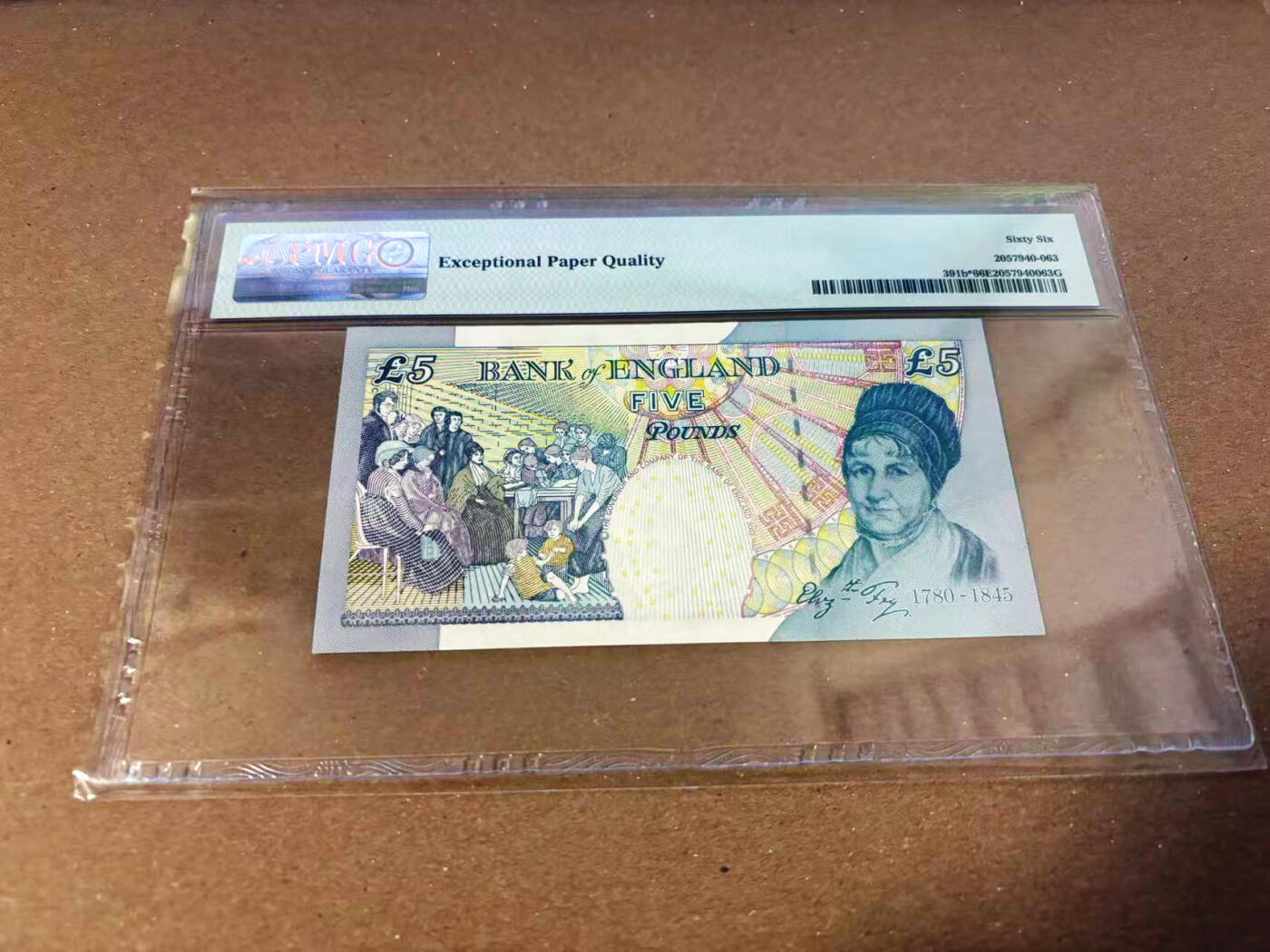 【Blue Auction】✨世界纸币精拍第622期【精】 【补号】英国 2002年5镑 PMG66EPQ 