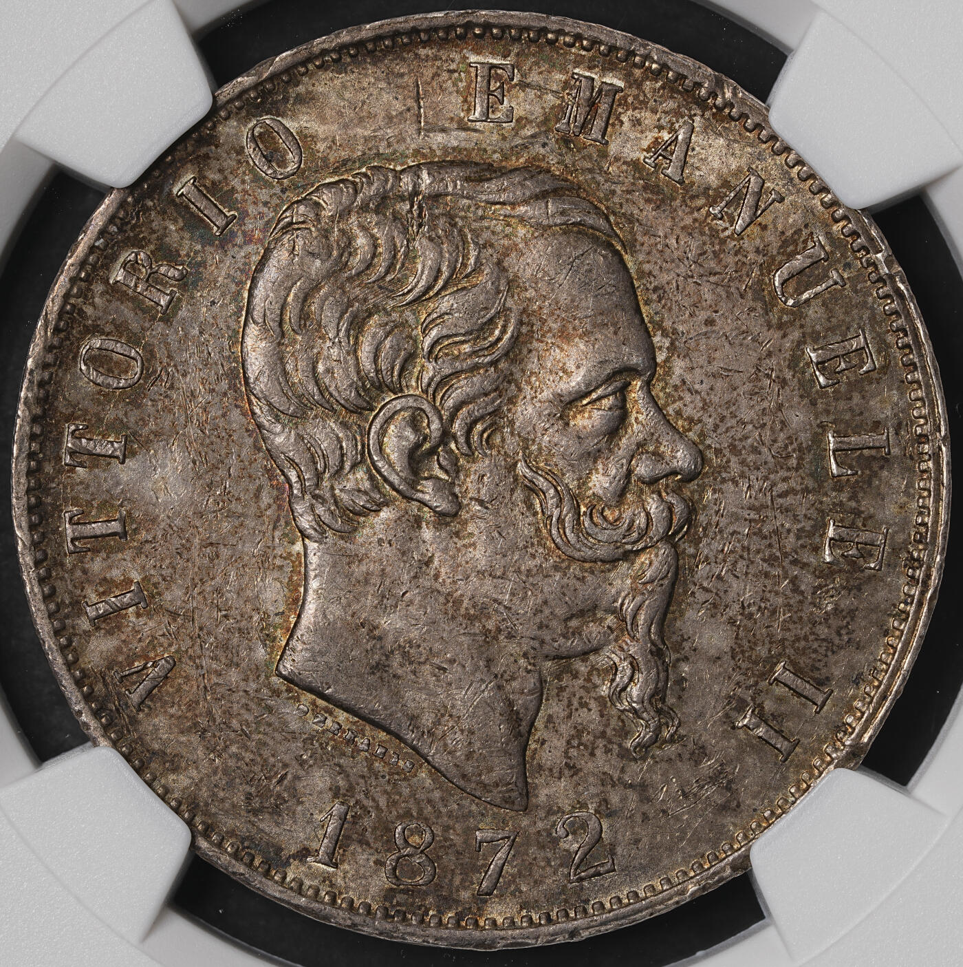 修遠堂世界钱币第五十八期 NGC MS61 1872年意大利5里拉大银币