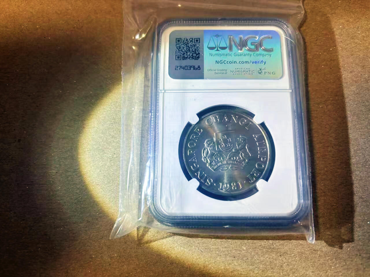 【Blue Auction】✨世界纸币精拍第622期【精】 新加坡1981年5元 Changi Airport NGC MS65 