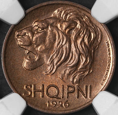 修遠堂世界钱币第五十八期 - NGC MS65RB 1926年阿尔巴尼亚5 QINDAR LEKU铜币 少见品种