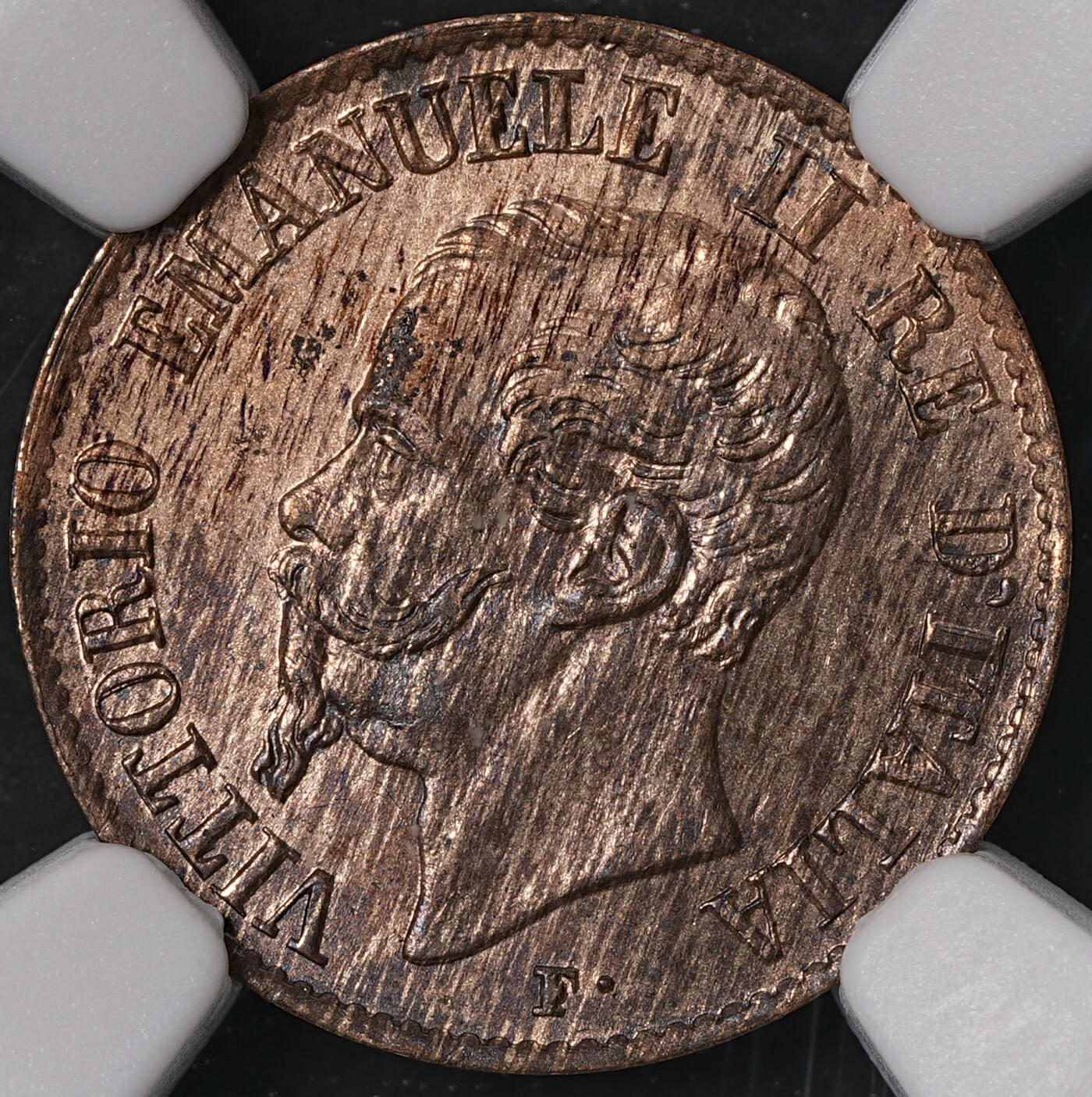 修遠堂世界钱币第五十八期 NGC MS63RB 1861年意大利1分铜币