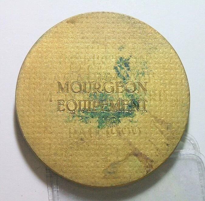 法国1900年前后 谷物女神头像高浮雕大铜章 50MM 背面后刻字