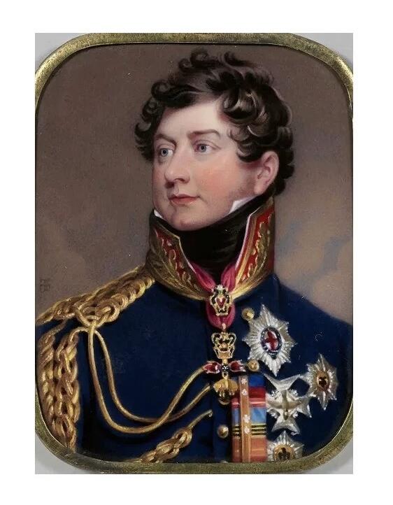 英国1820年 乔治四世高浮雕精制大合金章 45MM