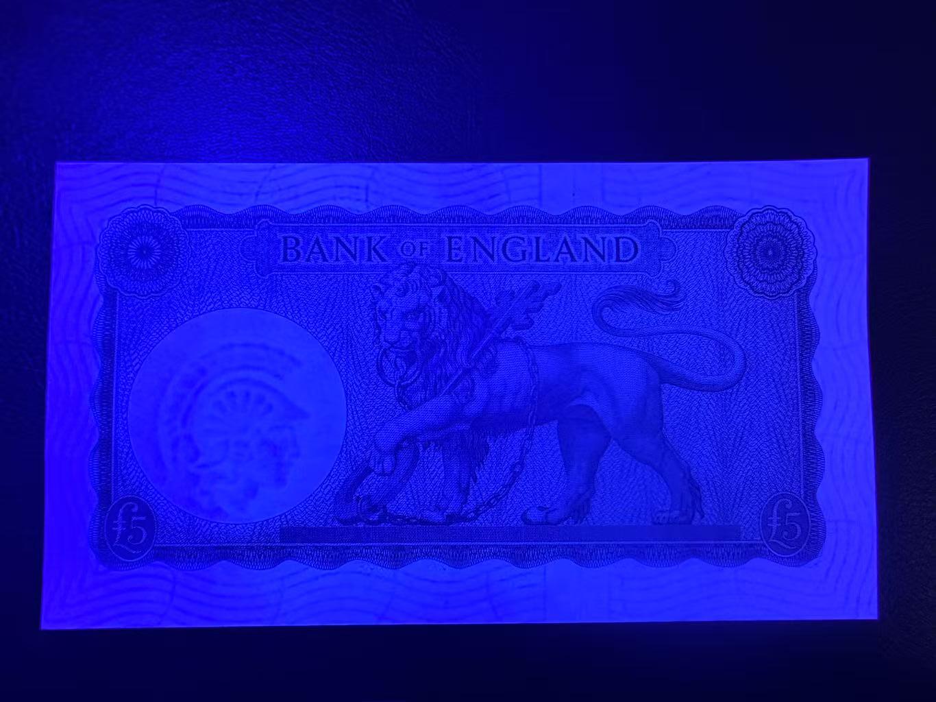 【Blue Auction】✨世界纸币精拍第622期【精】 【无47】英国 B序列5镑 UNC-