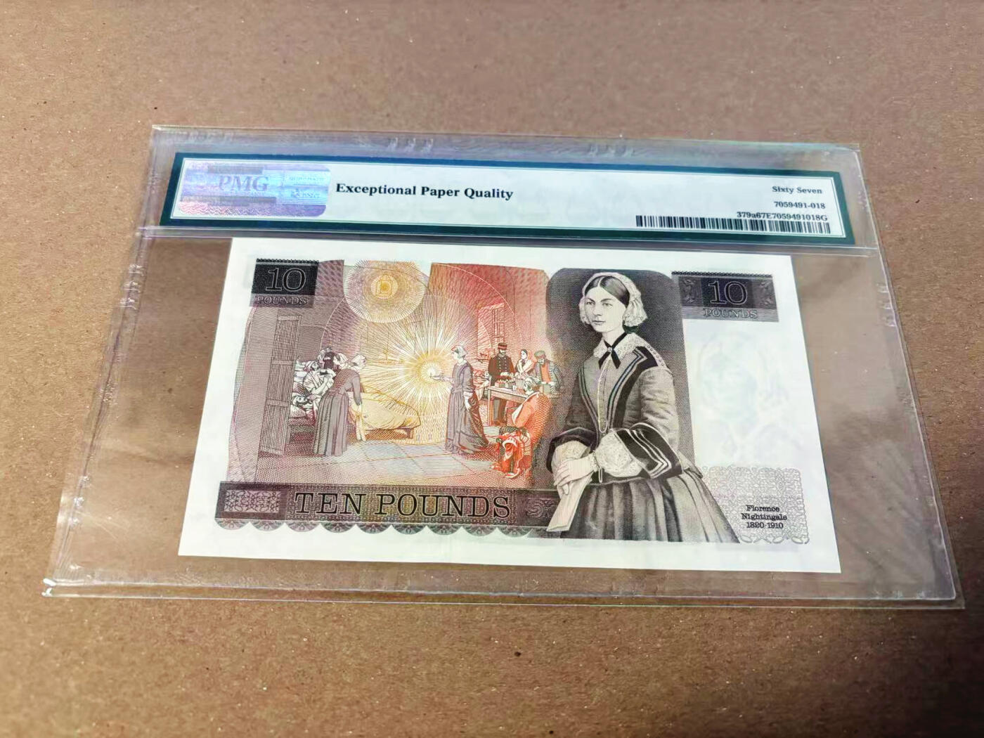 【Blue Auction】✨世界纸币精拍第622期【精】 【a版无47】英国 1975-80年10镑 PMG67EPQ 高分 
