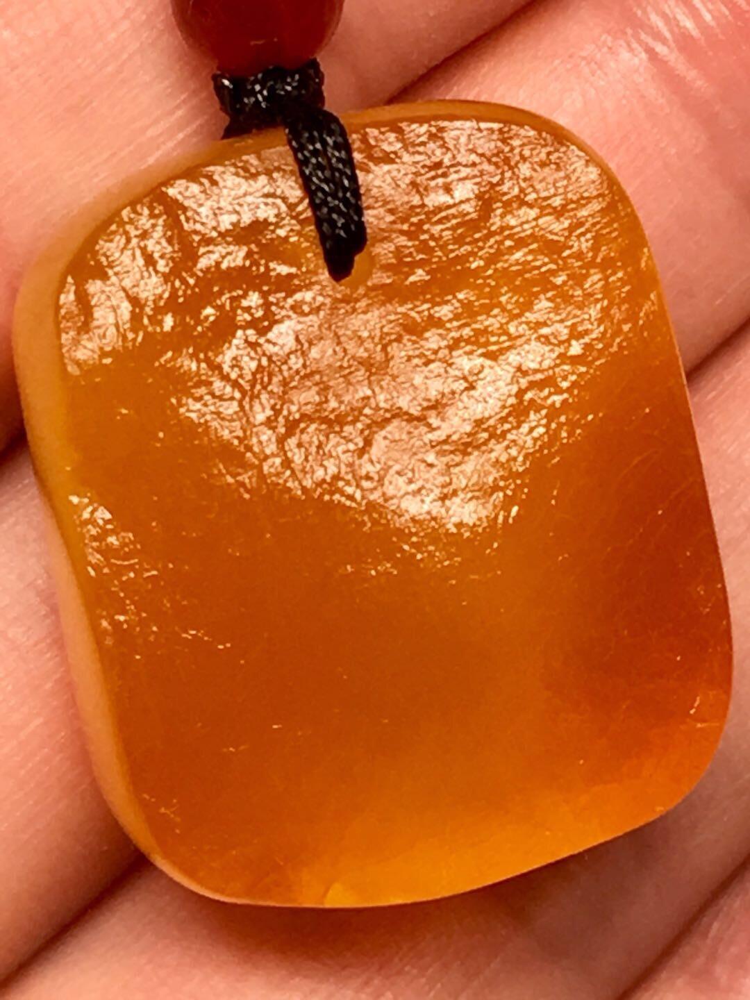 南红蜜蜡绿松石专场 天然琥珀蜜蜡 鸡油黄飘花 随形吊坠