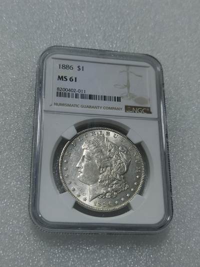 天下钱庄专场欢迎参拍 - NGC MS61 1886美国摩根一美元银币