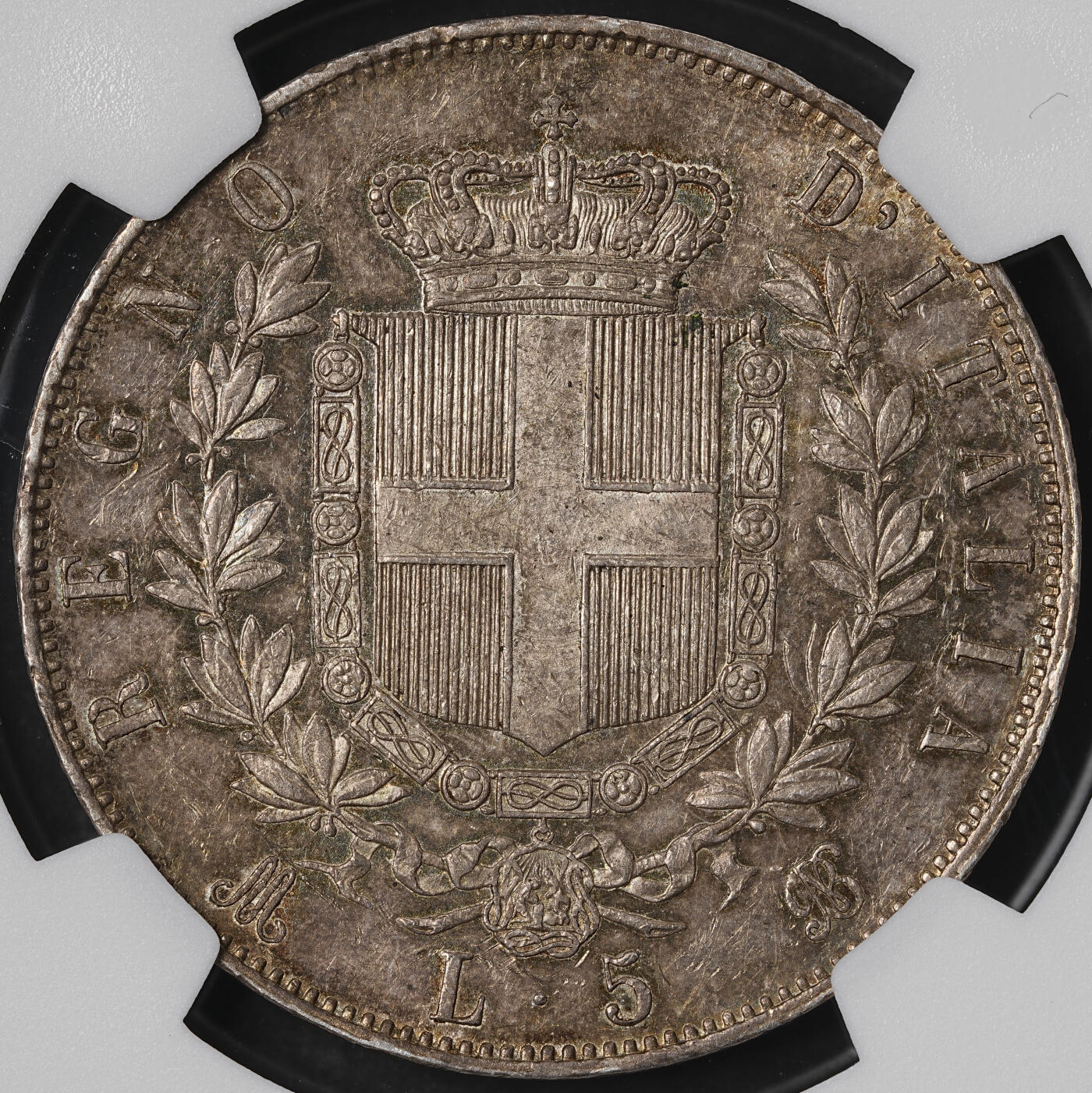 修遠堂世界钱币第五十八期 NGC MS61 1872年意大利5里拉大银币