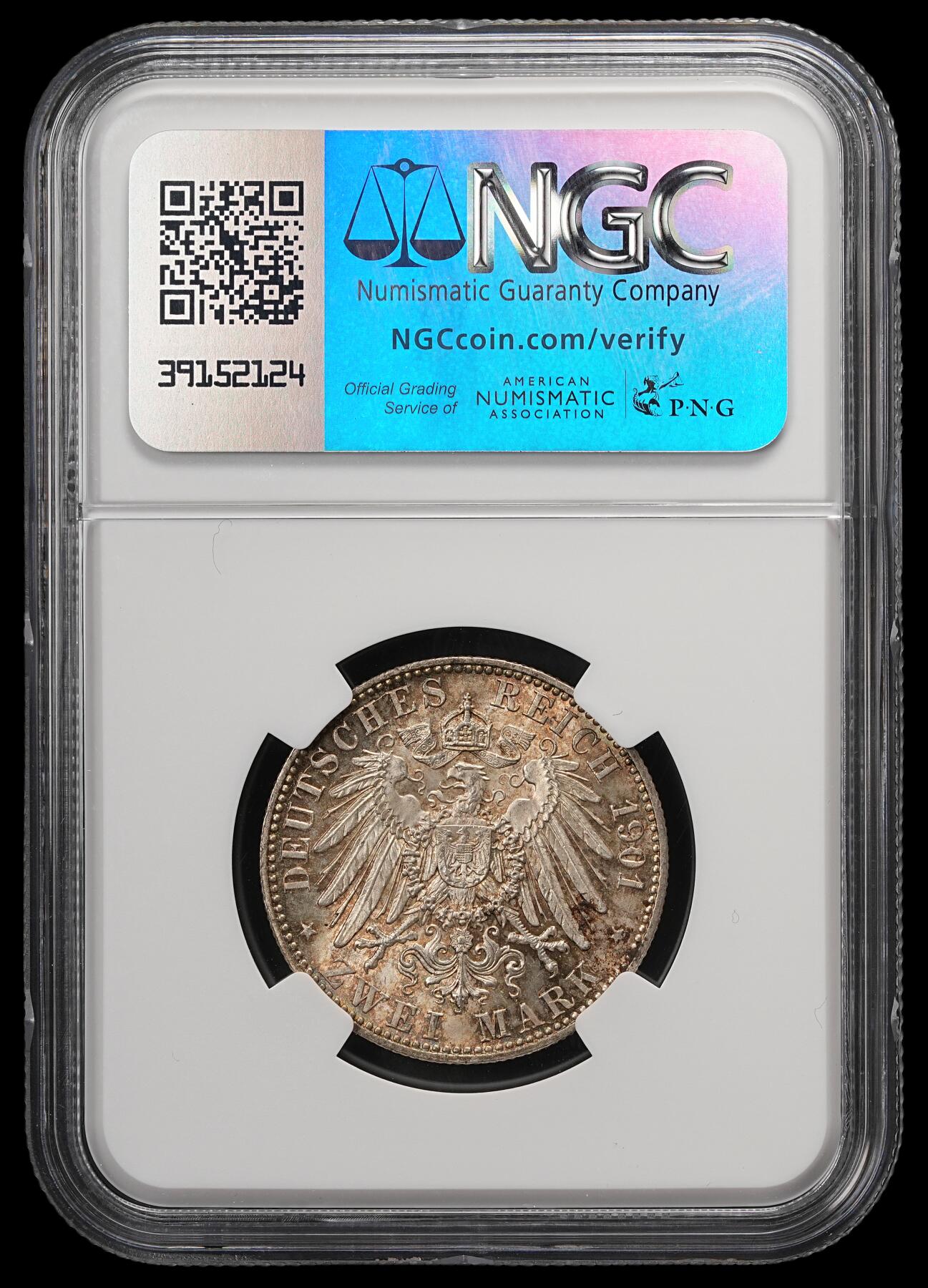 修遠堂世界钱币第五十八期 NGC MS64 1901年普鲁士建国200周年2马克银币