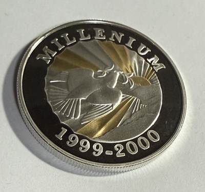 S&S Numismatic世界钱币-拍卖 第114期  - 海地1999年 千禧年 500古德精制纪念银币 裸币28.28克925银
