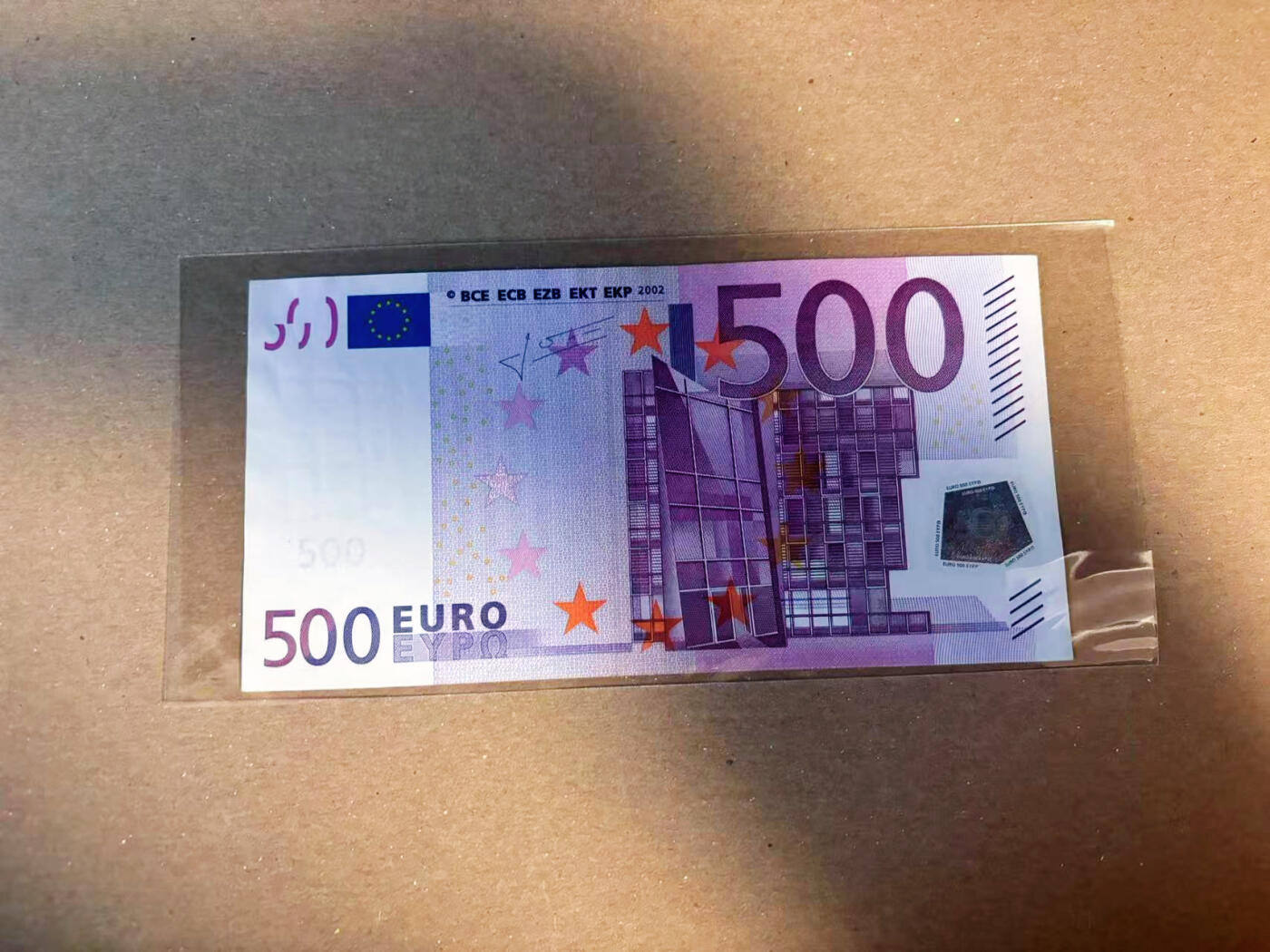 【Blue Auction】✨世界纸币精拍第622期【精】 欧盟 2002年500欧元 AU品相 中折 荧光