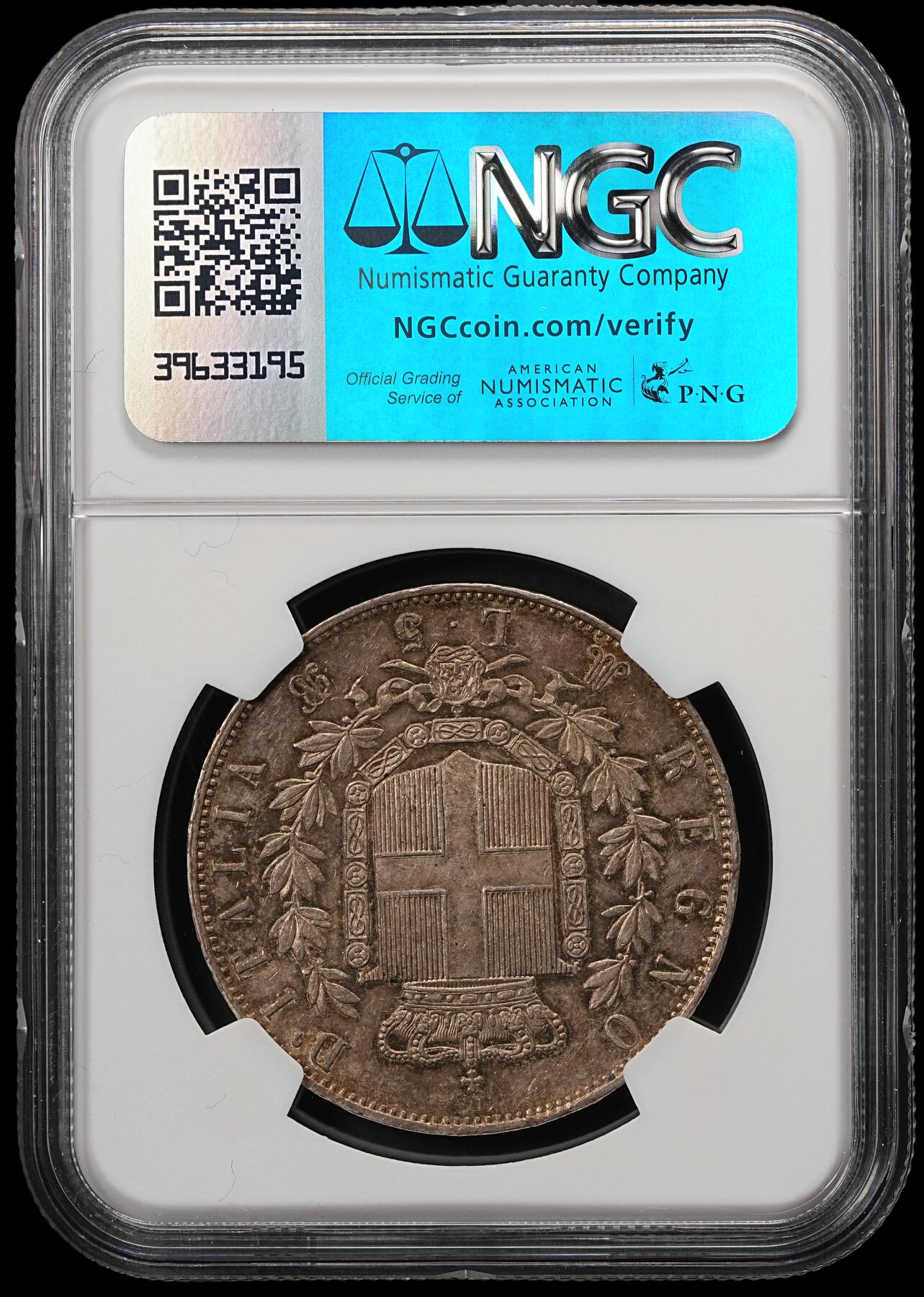 修遠堂世界钱币第五十八期 NGC MS61 1872年意大利5里拉大银币