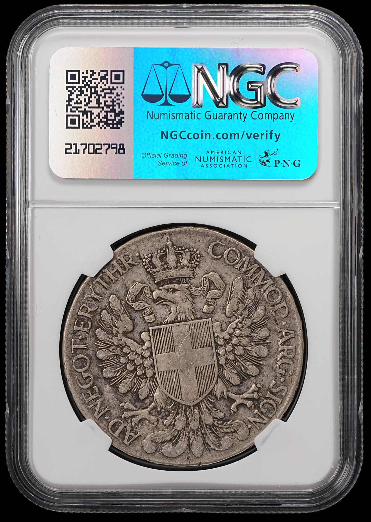 修遠堂世界钱币第五十八期 NGC VF35 1918年意属厄立特里亚1泰勒大银币