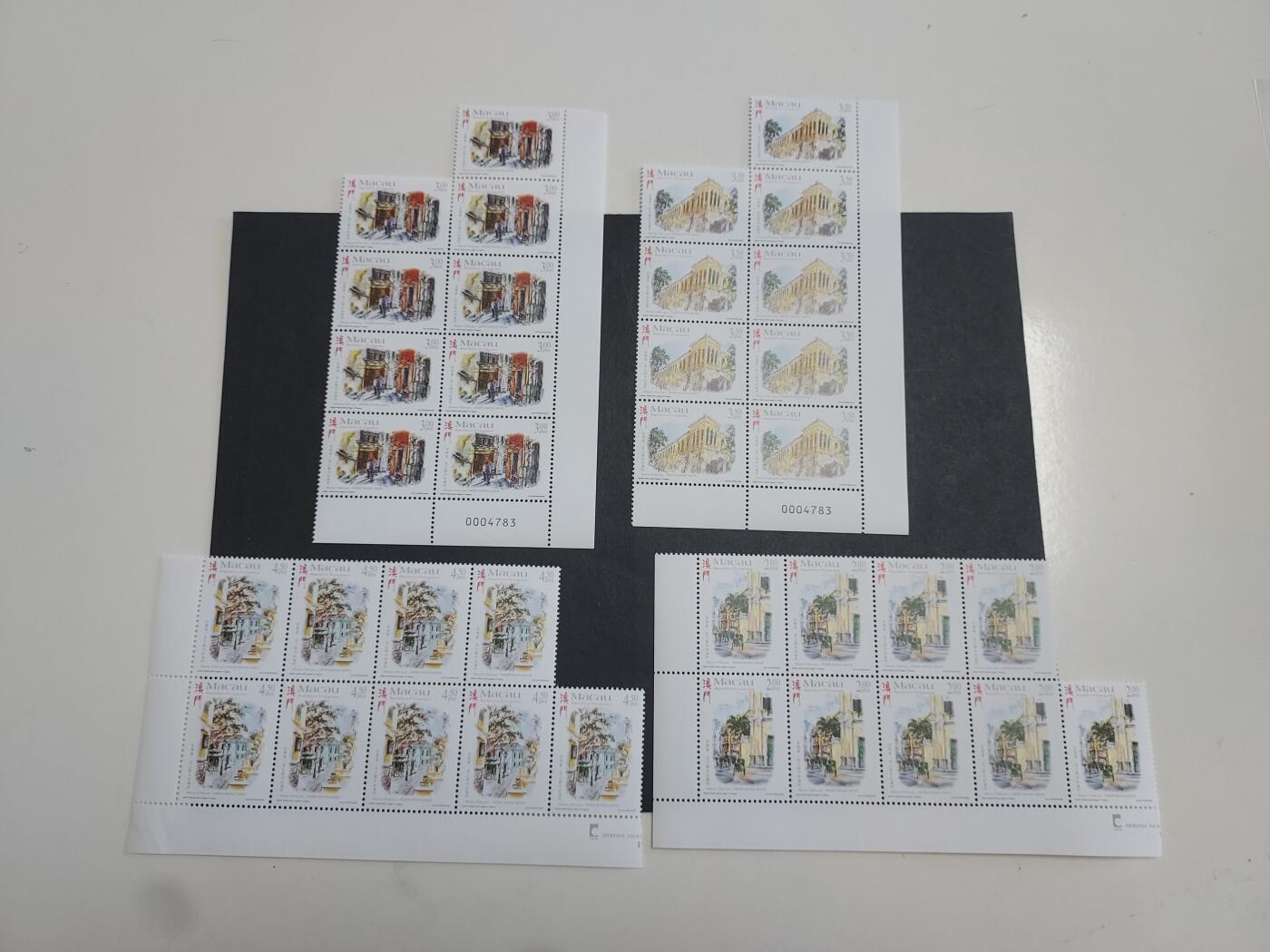 博彦收藏 3月10日 8点港澳邮票专场 澳门 贝立眼中的澳门9连 全新