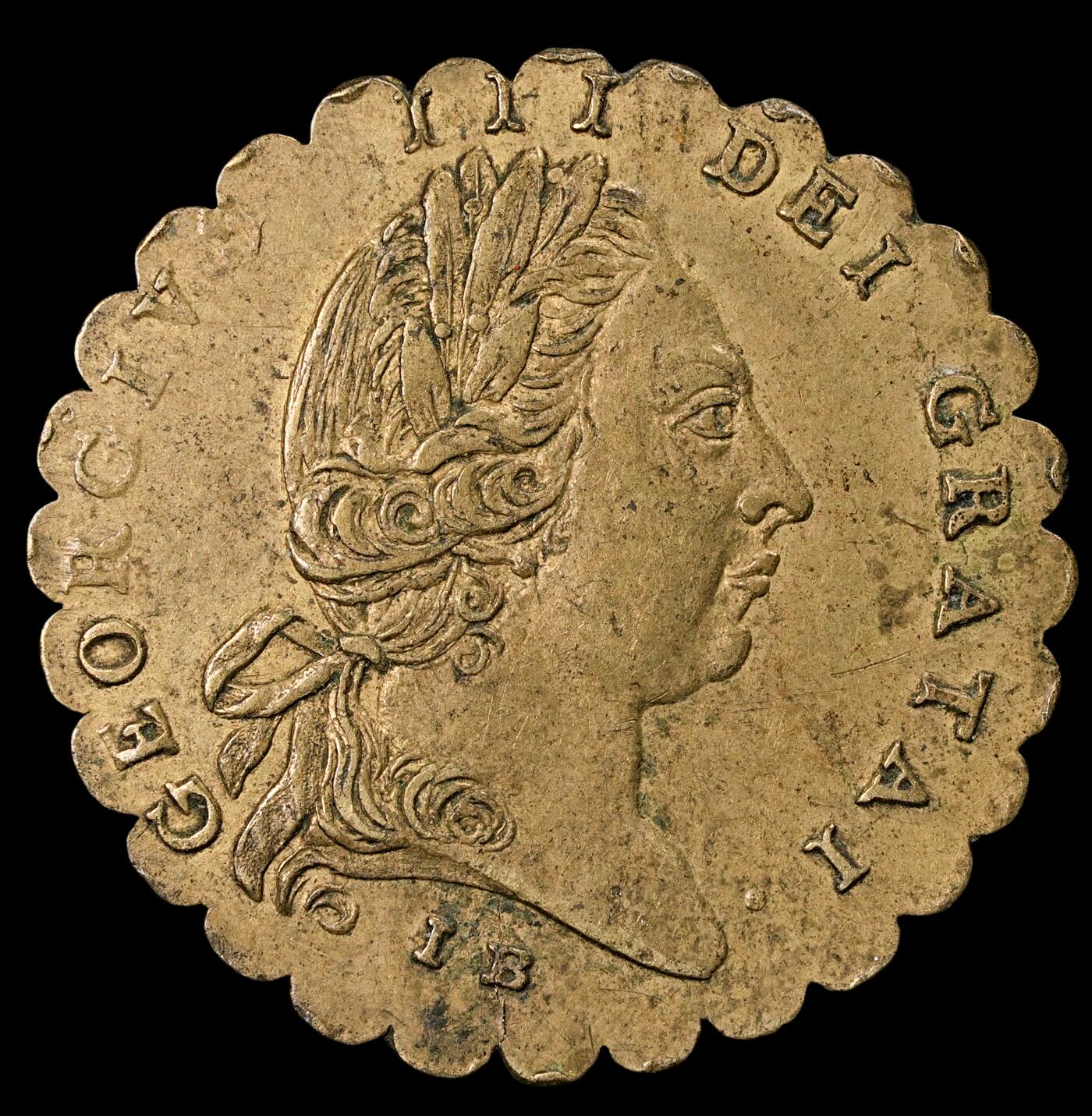 修遠堂世界钱币第五十八期 1788年英国光荣革命百年纪念代用币 2.90g