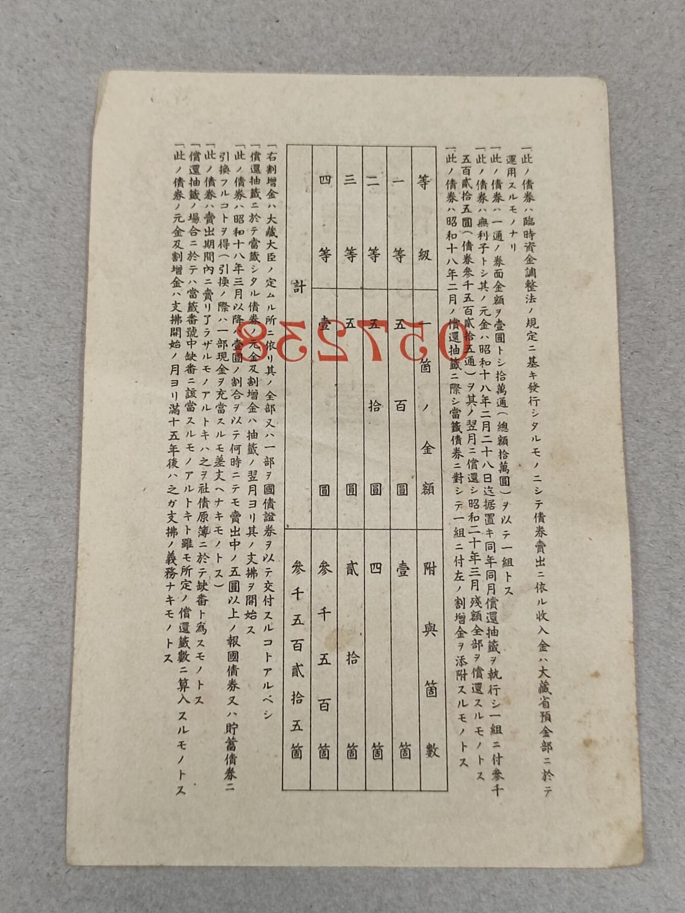 PCAI钱币22-235  抗日战争时间的公债小专场 报国公债金壹圆