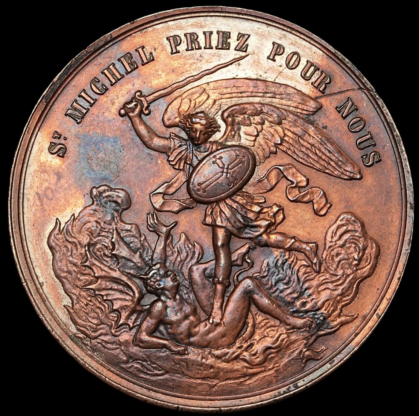 修遠堂世界钱币第五十八期 19世纪比利时铜章 42.40mm，35.72g