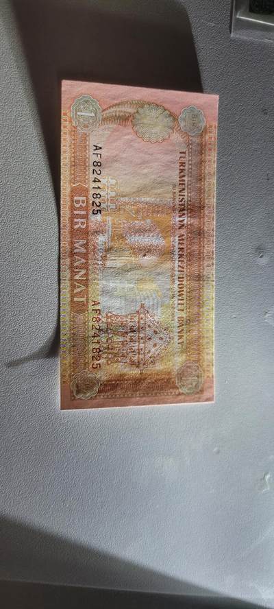 2025第六期纸市均有打光 土库曼斯坦1马纳特1993年版全新UNC