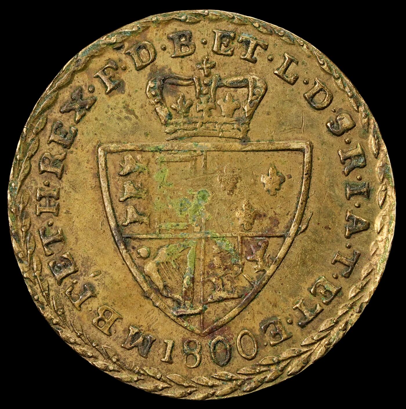 修遠堂世界钱币第五十八期 1800年英国代用币 2.14g