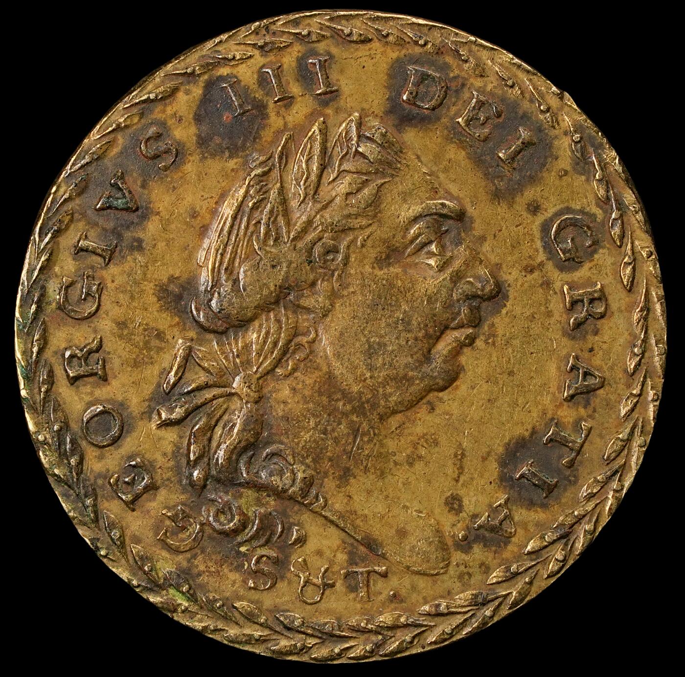 修遠堂世界钱币第五十八期 1800年英国代用币 2.14g