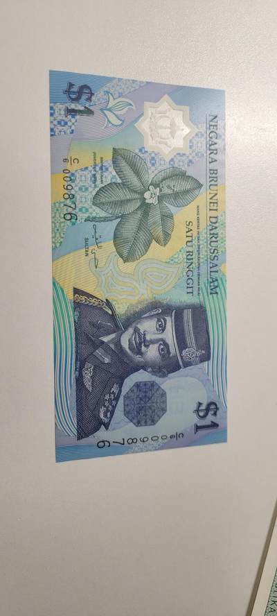 2025第六期纸市均有打光 全新UNC 1996年文莱1林吉特塑料钞 亚洲 
