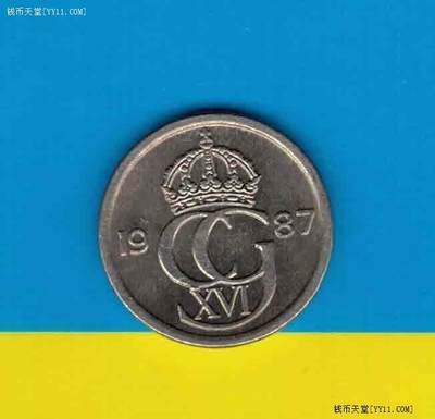 瑞典1987年10欧尔 欧洲 实物图 UNC - 瑞典1987年10欧尔 欧洲 实物图 UNC