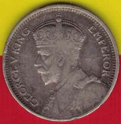 英属罗的西亚(罗德西亚 罗得西亚)1932年6便士 银币 八五品 实物图 - 英属罗的西亚(罗德西亚 罗得西亚)1932年6便士 银币 八五品 实物图
